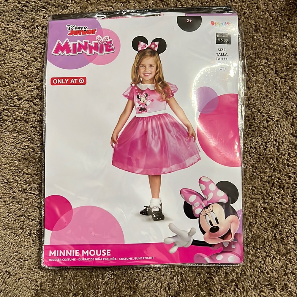 NWT Disney Minnie Mouse Dress Costume Medium (2T) Target Exclusive